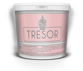 Ζαχαρόπαστα Επικάλυψης Χρώματος Ροζ